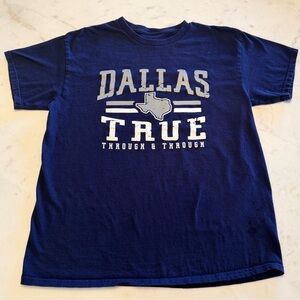 NFL Dallas Cowboys Graphic Print Navy Men's Short Sleeve Crew Neck T-Shirt